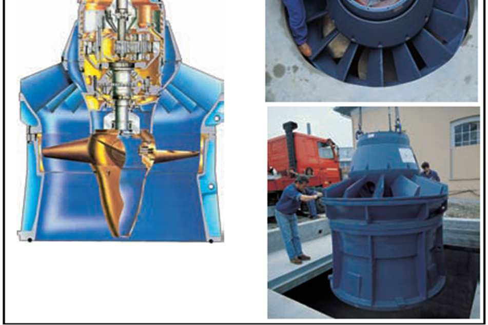 rotazione delle pompe centrifughe; Dispositivi compatti che inglobano il sistema di