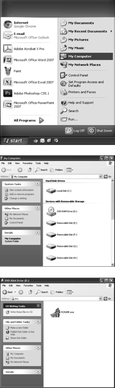 9. Installazione del software Inserire il disco di installazione e aprire Computer dal menu Start Fare clic e aprire unità