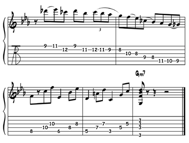 chitarre 318 53 Wes Montgomery: Four On Six Wes Montgomery suona quì all interno del modo dorico di Sol.