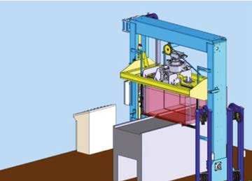 The machine FIP-800 is the best solution to strap bundles that move on a conveyor and need to be compressed to be strapped.