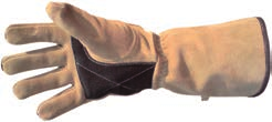 Saldatura e al re ERGO MIG J2522/3 Guanto di crosta bovina tagliato e cucito, studiato ergonomicamente per non affaticare la mano, rinforzo sul