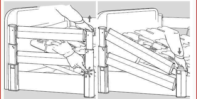 Spondina telescopica (opzionale): Il letto