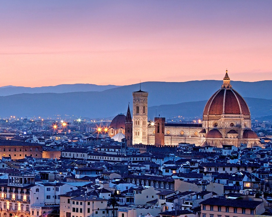 Firenze panoramica dal piazzale Michelangelo al Forte In questo itinerario PIAZZALE