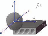 4(9) 1.2. Dati generali La EL1300A è una sega per pannelli alveolari per tagliare pannelli larghi 1200 mm utilizzando un ciclo automatico. La massima profondità di taglio è di 520 mm.