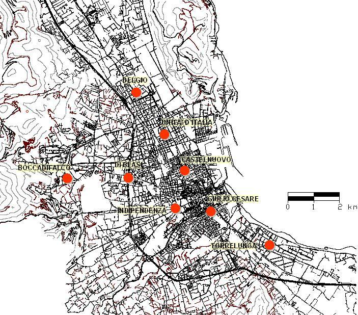 Qualità dell aria A Palermo, a partire dal 1 agosto 1996, è in funzione una rete di monitoraggio dell'inquinamento atmosferico, costituita inizialmente da 7 stazioni di monitoraggio, in funzione 24