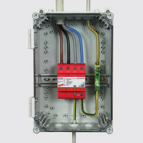 Scaricatori combinati Tipo 1 Scaricatore combinato Tipo 1 Tipo 2 spinterometrico, pronto per il cablaggio ed ottimizzato nell applicazione Utilizzabile in spazi ristretti di installazioni elettriche