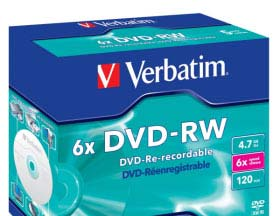 13,00 28/02/2009 2465 DVD+R 4,7 GB VERBATIM 16 x stampabile campana da 25 Pz.