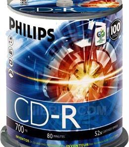 - CD-R 80 MIN. 700 MB - 5884 CD-R 80 min./700 MB MAXELL 52x campana da 100 Pz.