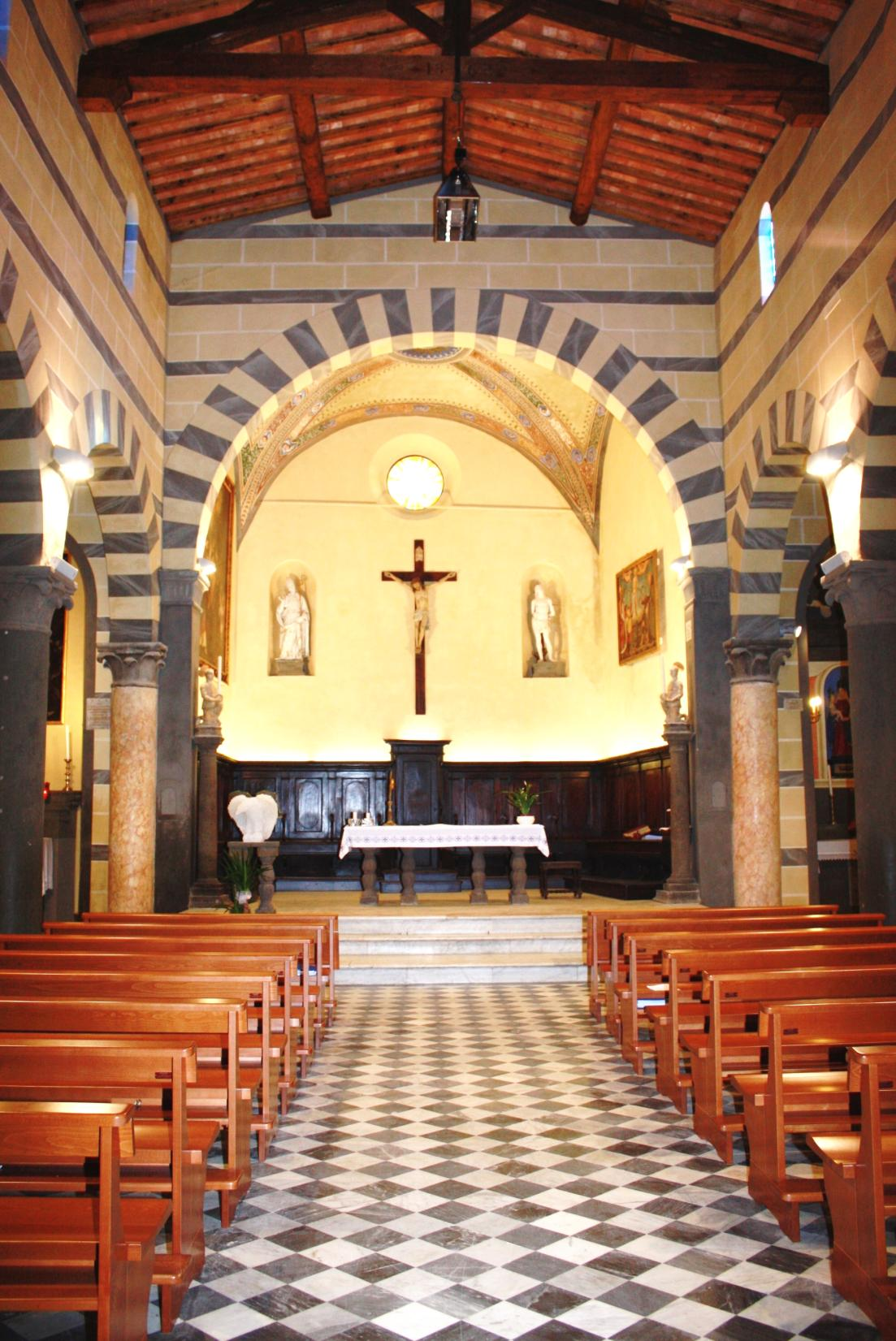 La Chiesa di San Biagio: navata centrale. Da M.L. Ceccarelli Lemut, G.