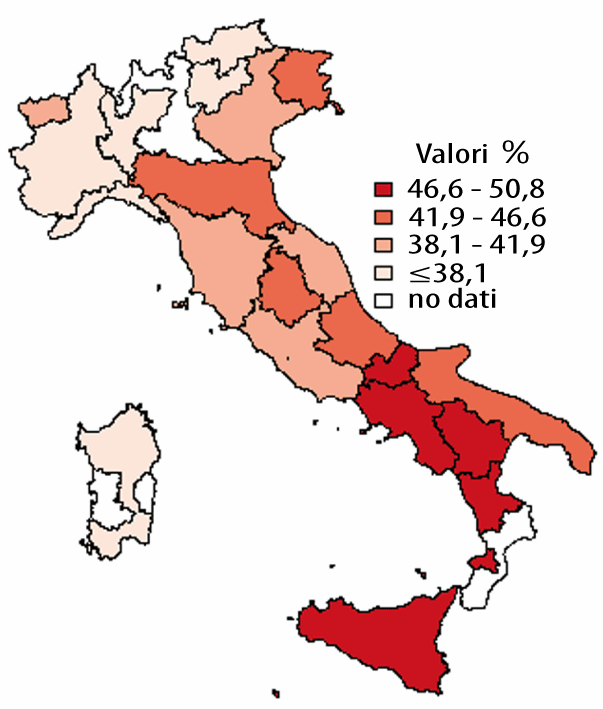 Stato nutrizionale Persone in eccesso ponderale (BMI 25) Passi 2009 Circa tre adulti su dieci (32%) risultano in sovrappeso Uno su dieci è obeso