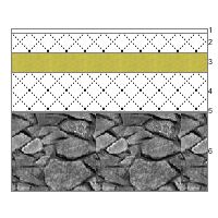 CARATTERISTICHE TERMICHE E IGROMETRICHE DEI COMPONENTI OPACHI secondo UNI TS 11300-1 - UNI EN ISO 6946 - UNI EN ISO 13370 Descrizione della struttura: PAVIMENTO (zona bordo piscina) Codice: P3