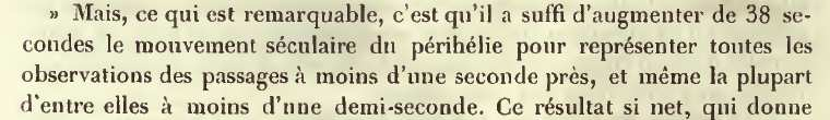 Le Verrier1865 Avanzamento del perielio di Mercurio «Non riesco a far tornare la teoria con le