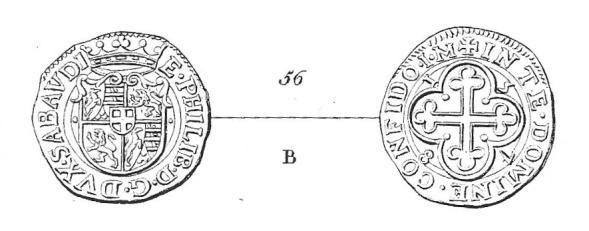 Questa tipologia, anche detta Filiberto d argento da 5 soldi, si conosce solo per la raffigurazione presente nell editto del 13 marzo 1562 e la sua coniazione non è provata da nessun rendiconto di