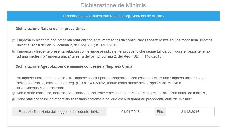 4. Dichiarare il settore strada (tale dichiarazione sarà richiesta solo se nella