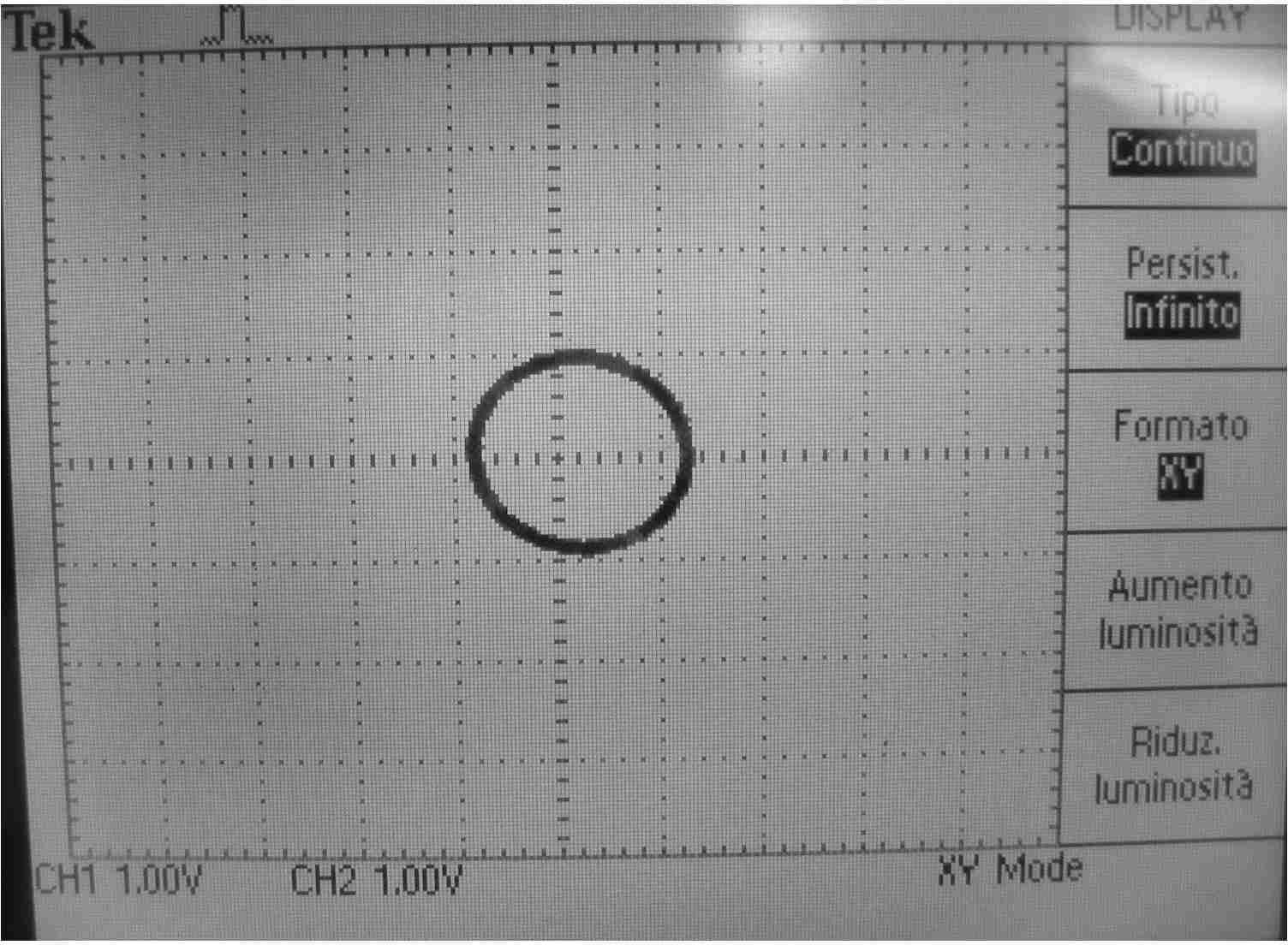 Il circuito utilizzato è il seguente: H H vale circa 5 Ω, le due bobine, entrambe composte da circa 0 spire, sono avvolte su un supporto toroidale di plexiglas di cm di raggio e 0.5 cm di sezione.