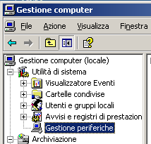 Figura 5 Gestione periferiche 5. Nella finestra a destra, fare doppio click sulla sezione Lettori Smart Card; Figura 6 gestione lettori SmartCard 6.