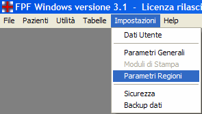 Configurazione dell integrazione col SISS In questa sezione viene illustrata la procedura di attivazione e configurazione dell integrazione col programma CRS-SISS della Regione Lombardia in FPF per