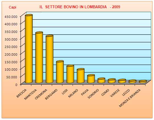 Le province di Brescia, Mantova e Cremona contengono oltre il 70% del patrimonio complessivo.