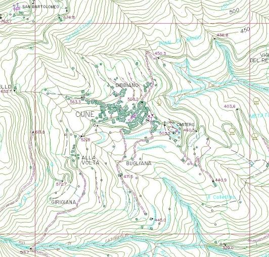 1 621 000 Per desumere dalla cartografia le coordinate di un punto prescelto, è possibile utilizzare un semplice righello.