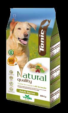 Adult Sprint Alimento completo e bilanciato per cani attivi ricco di carne con pollo MOS LIEVITO FONTE DI MOS ALTA ENERGIA 6 La gustosa ricetta Tonic contiene tutti i nutrienti fondamentali per