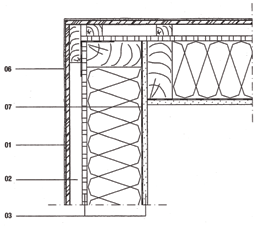 DETTAGLI COSTRUTTIVI Base della parete Applicare il profilo di chiusura intonaco secondo le istruzioni del produttore dell intonaco.