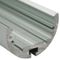 chiusura in metallo codice 110412 Barra in alluminio tonda diametro 50 mm Colore alluminio