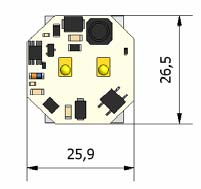 montaggio n led Luce Temp. volt attacco Fig.