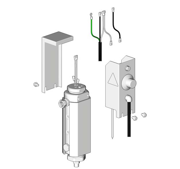 Riparazione Controlli di temperatura del riscaldatore Vedere la FIG. 7. La manopola di controllo (9) serve a impostare la temperatura del riscaldatore.