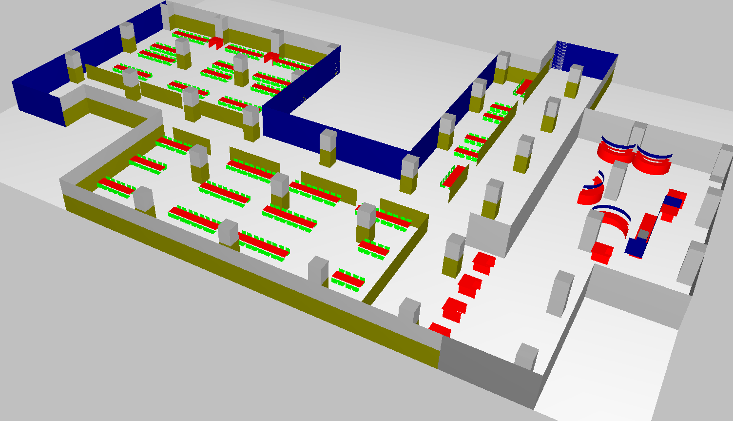 Pagina 6 di 11 Stato di fatto: assonometria del modello 3D Verrà di seguito riportata l analisi dello stato di fatto con riferimento dei materiali introdotti nel software.