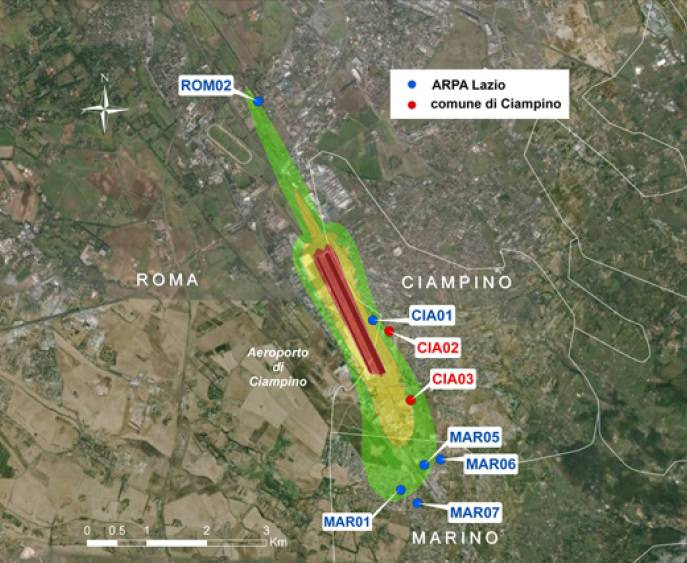 8. APPLICAZIONE LIMITI NORMATIVI NEL TERRITORIO DI INDAGINE La valutazione dei limiti normativi da applicare nelle postazioni di misura è stata effettuata considerando la localizzazione delle