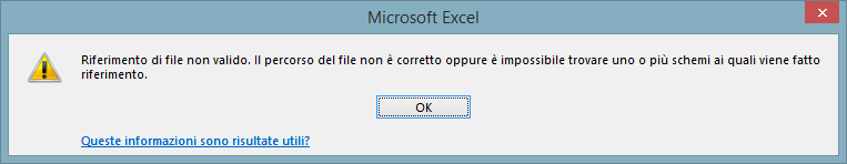 quindi il file da importare F) Attenzione!