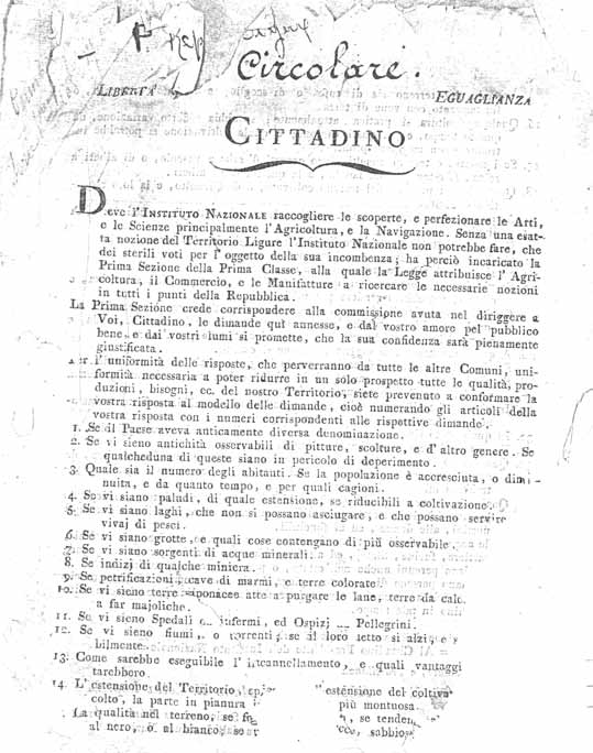 1. Poiché allora l alta Val Trebbia era nella Giurisdizione di Genova (in quanto solo nel 1923 i Comuni di Ottone, Zerba, Cerignale sono entrati a far parte della provincia di Piacenza) è negli