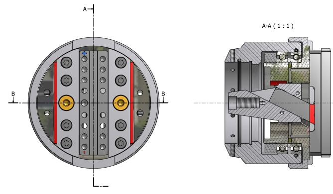 UNITA CON RECESSO ELETTRONICO Corsa massima Asse U 10 mm radiali Velocità