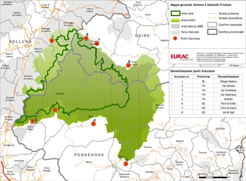 Criticità, potenziali e strategie per i s ingoli Sistemi delle Dolomiti Patrimonio UNESCO 5.4 