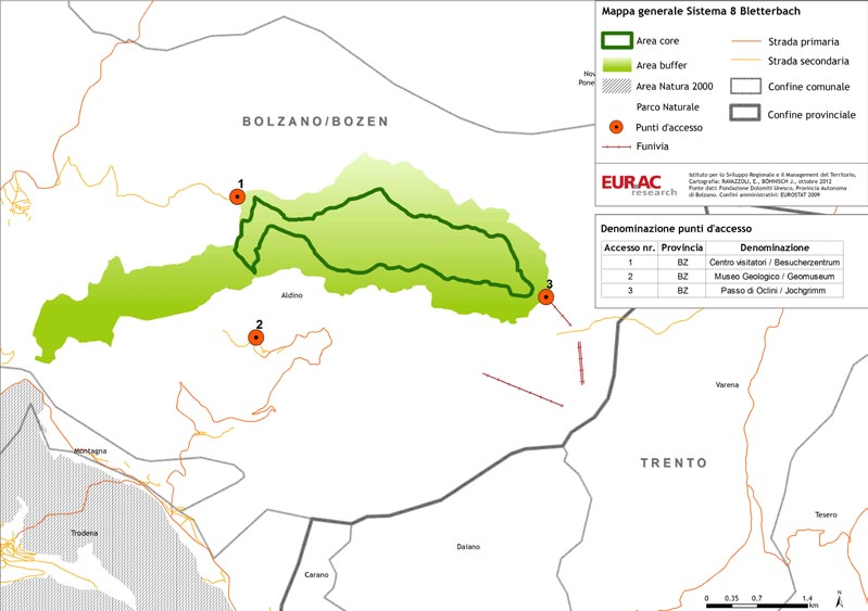 Criticità, potenziali e strategie per i singoli Sistemi delle Dolomiti Patrimonio UNESCO 5.8 