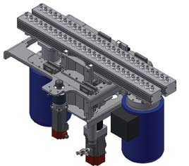 Conformazione delle teste foranti La Point Acoustic viene offerta normalmente con 2 teste a 27 mandrini (interasse 32 mm.) in parallelo.