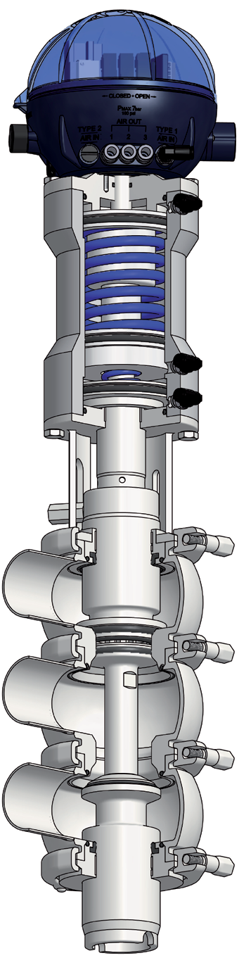 B925 Dati Tecnici Struttura valvola Connessioni da DN15 a DN150 DIN, SMS, IDF, BS (RJT), Clamp, Flangia Altre connessioni a richiesta Connessioni B925PMO da DN38.1 a 101.