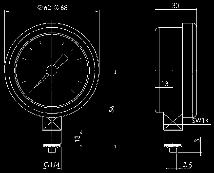 6-50 30 G1/4 4 480 68817 6988-G1/4x6 400 6 200 50 30 G1/4 6 2025 Alloggiamento in