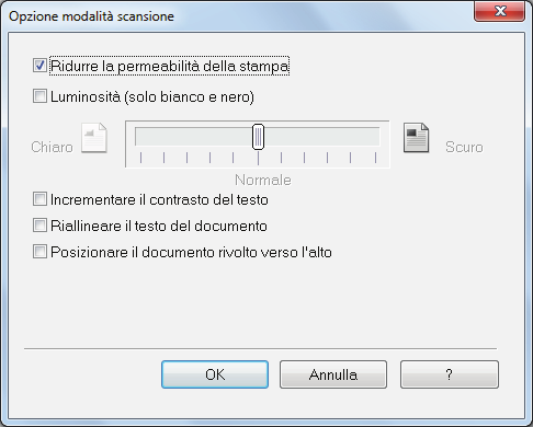 Riduzione della permeazione a Si visualizza il seguente messaggio: 3. Cliccare il tasto [OK] per chiudere tutte le finestre.