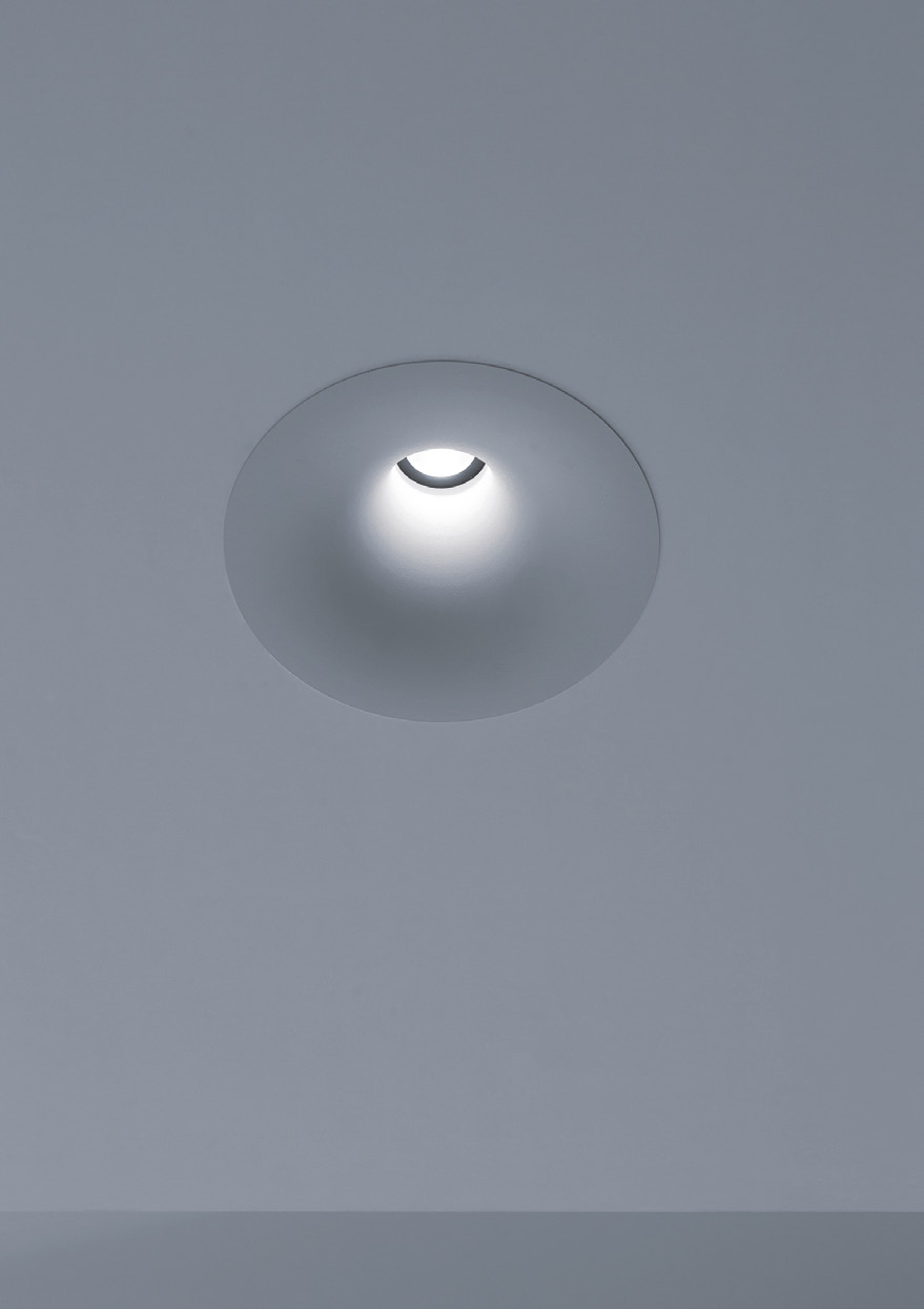 SOFFIO DESIGN CLAUDIO NOBILI BIENNA - 2011 - RECESSED CEILING LED LAMP - METAL INSTALLATION