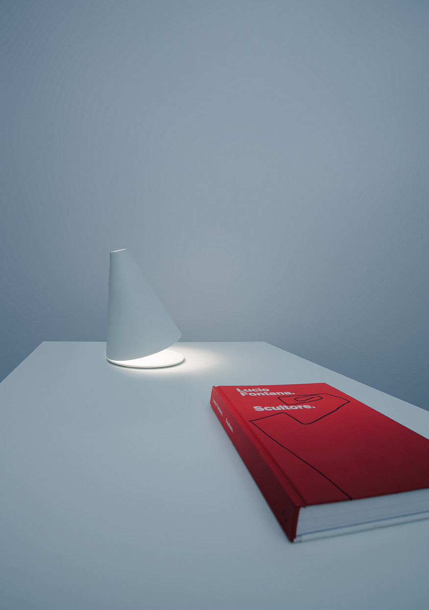 PALPEBRA DESIGN FEDERICO DELROSSO - 2009 - TABLE LAMP WITH DIMMER - METAL 230 V - 50 Hz - MAX