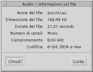 Vengono mostrate le seguenti informazioni sul file correntemente visualizzato: 4 Nome del file 4 Dimensione del file in kilobyte 4