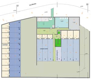 Appartamenti Piano terra Appartamento N.1 3 1 /2 134 m 2 CHF 2050.- spese 180.- mensili con 139 m 2 giardino Appartamento N.2 4 1 /2 133 m 2 CHF 2150.- spese 180.- mensili con 171 m 2 giardino Appartamento N.