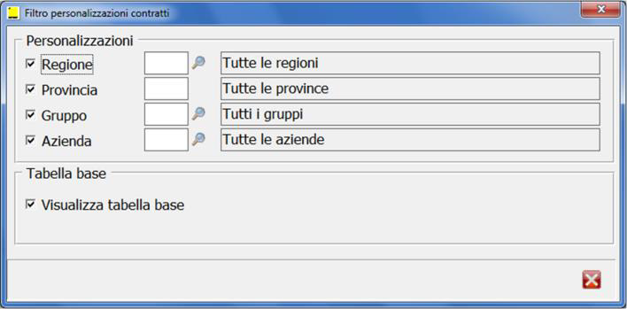 contratti deve essere riportato o meno su tutti i contratti interessati; indicando No tale codice verrà riportato solo sul primo codice contratto che contiene la specifica voce/tabella.