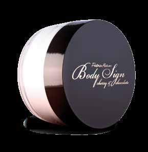 Linea Body Sign SCRUB NATURALE PER IL CORPO ALLO ZUCCHERO CIOCCOLATO&CILIEGIE Natural Sugar Body Scrub cherry&chocolate BS03 Scrub naturale per il corpo allo zucchero all appetitoso aroma di ciliegie