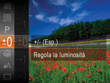 Filmati Scatto in modalità Programma AE (<P>) È possibile personalizzare varie impostazioni delle funzioni per soddisfare lo stile di ripresa preferito. Attivare la modalità <G>.