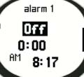 Come attivare la sveglia Per attivare una sveglia procedere come segue: 1. Alarm è la prima voce nel menu Set (impostazioni). Premere brevemente Enter per selezionarla.