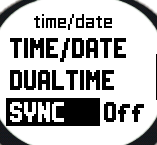 3.2.5 Time/Date (Ora/Data) L ora corrente viene visualizzata nella seconda riga dello schermo principale della modalità Time.