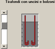 Calcestruzzo Permette la definizione della classe di calcestruzzo impiegato per la realizzazione della fondazione in cui sono ancorati i tirafondi; Lunghezza minima Permette la definizione della