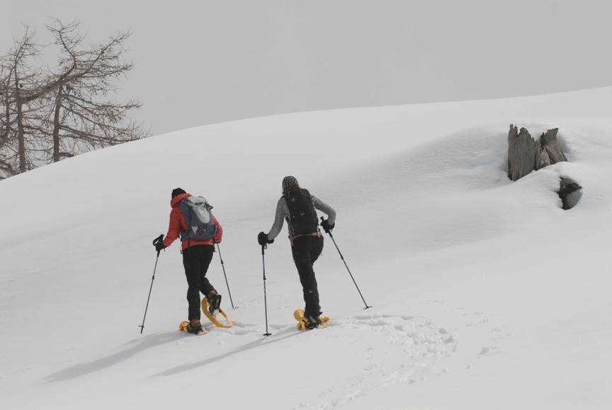 Ciaspolata nella Val di Foresta Escursione facile con le ciaspole in una valle veramente tranquilla Dall albergo storico si cammina a fianco o direttamente sopra il lago verso la Malga di Foresta